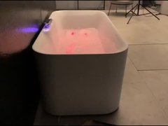 bañera ergonómica de un solo LED con almohada incorporada