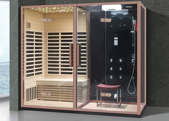 Sala de vapor de sauna ajustable con ducha de cabeza