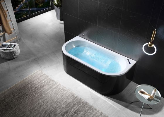 Cascada doble independiente con luz LED bañera única en acrílico