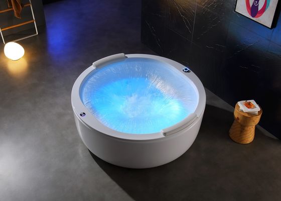 Elegante cascada de doble círculo, baño de masajes, sensor de protección contra la escasez de agua.