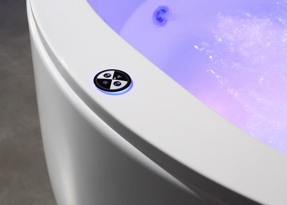 Elegante cascada de doble círculo, baño de masajes, sensor de protección contra la escasez de agua.