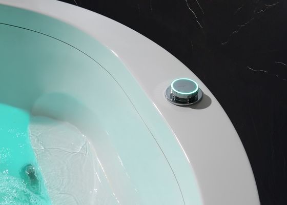 Elegante cascada de doble círculo, baño de masajes, sensor de protección contra la escasez de agua.