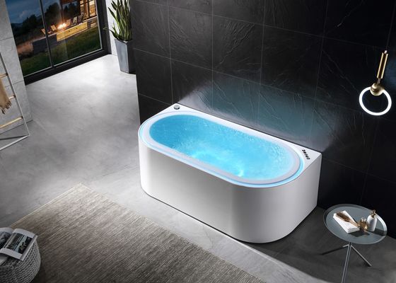 Ladodo E-8003 bañera de hidromasaje acrílico con luz LED de desbordamiento integrada y reproductor de música Bluetooth