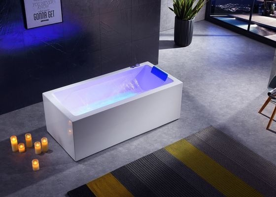 Baño de masaje acrílico independiente con soporte lumbar