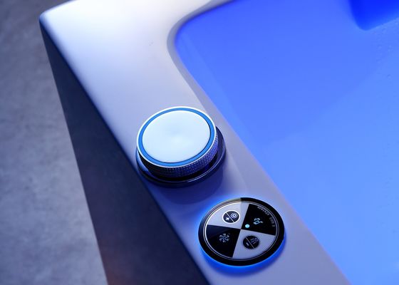 Baño de masaje acrílico independiente con soporte lumbar