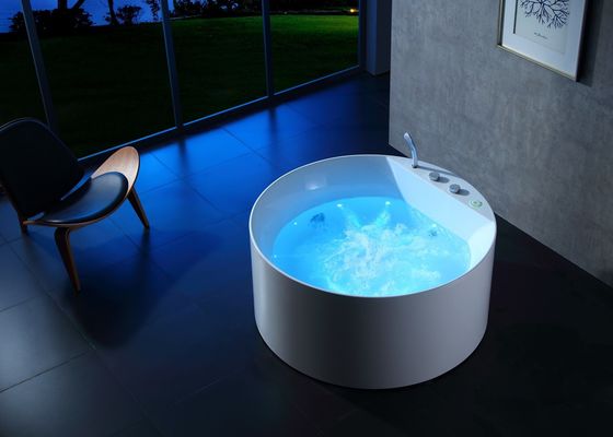 Elegante Ladodo E-8022 bañera de masaje con luz LED en el fondo