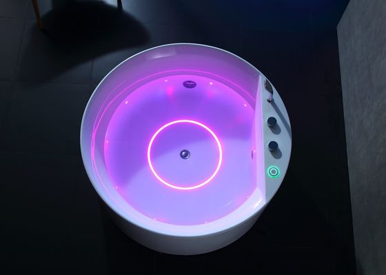 Elegante Ladodo E-8022 bañera de masaje con luz LED en el fondo