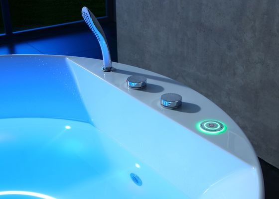 Elegante Ladodo E-8022 bañera de masaje con luz LED en el fondo