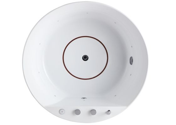 Elegante Ladodo E-8022 bañera de masaje con luz LED en el fondo