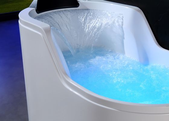 Ladodo Acrílico bañera de masaje simple 8 Whirlpool Jets Spa Combinación de ducha de vapor