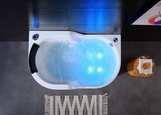 Ladodo Acrílico bañera de masaje simple 8 Whirlpool Jets Spa Combinación de ducha de vapor