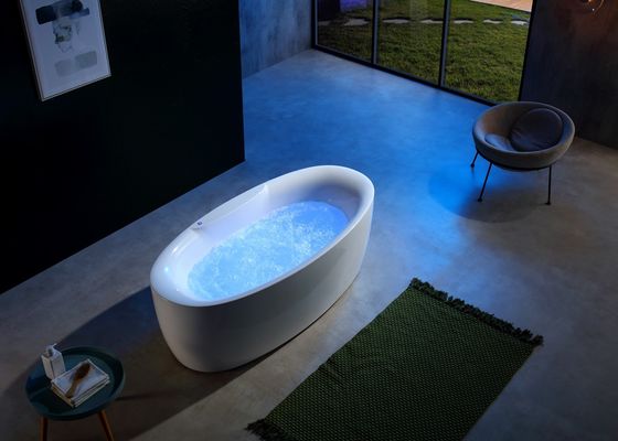 bañera con luz LED para baños de burbujas