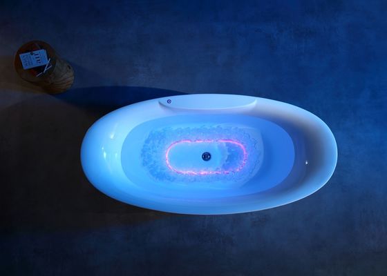 bañera con luz LED para baños de burbujas