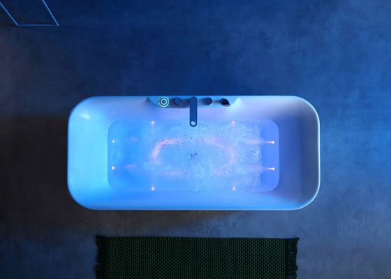 bañera ergonómica de un solo LED con almohada incorporada