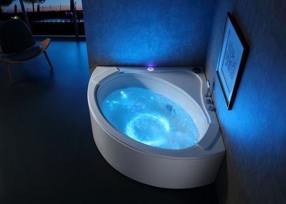 Baño de masaje de cascada circular con sistema de desbordamiento tipo U