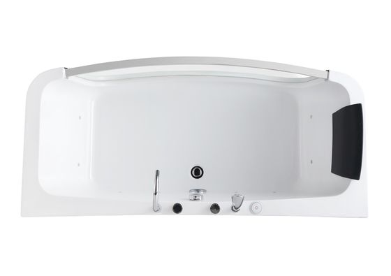 Baño de masaje de diseño moderno para 3 personas con puerta de vidrio LED