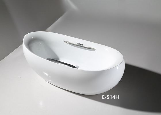 Ladodo E-514 de forma de huevo bañera de pie con drenaje emergente