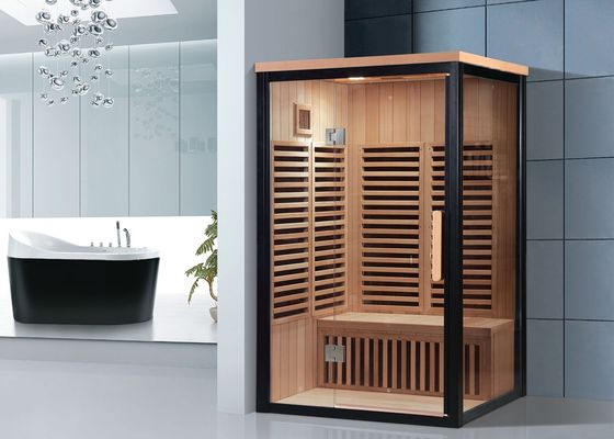 Sala de sauna de infrarrojos mini para 2 personas con soporte de personalización