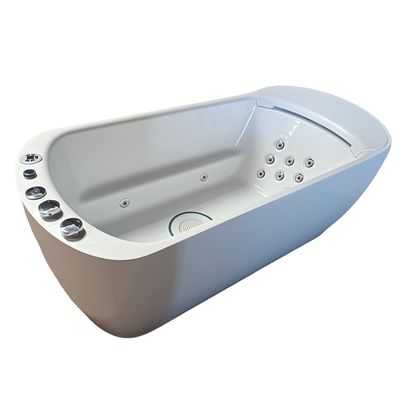 una sola bañera de 1700 mm sola L-8401 Con LED cascada de cuello ancho