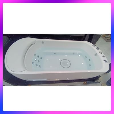 una sola bañera de 1700 mm sola L-8401 Con LED cascada de cuello ancho